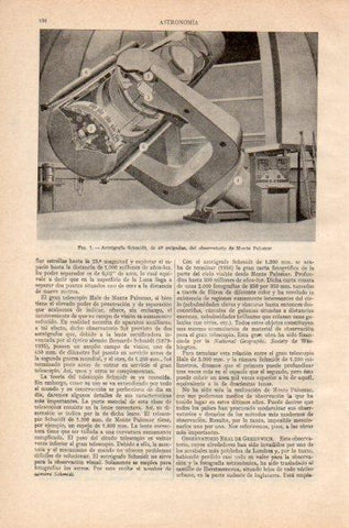 LAMINA V34928: Astrografo Schmidt, Monte Palomar