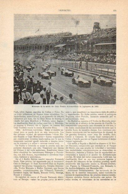 LAMINA V34951: Gran Premio Automovilista de Inglaterra de 1955