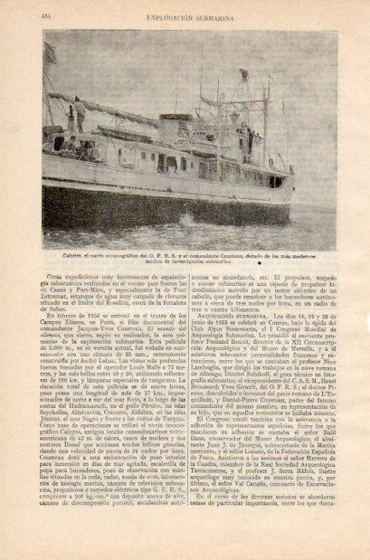 LAMINA V34962: Navio oceanografico Calypso de J. Cousteau