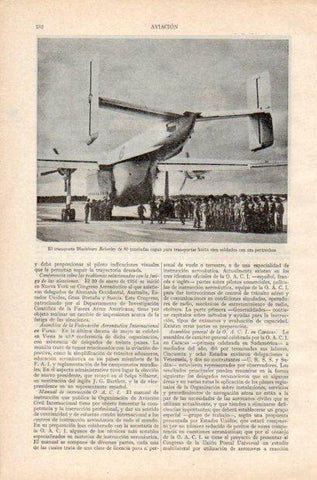 LAMINA V34934: Avion transporte Blackburn Beberley