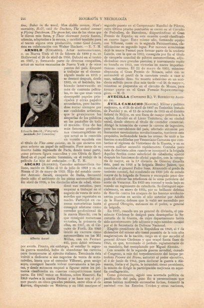 LAMINA V34940: E. Arnold y Alberto Ascari