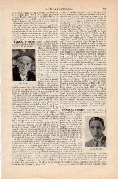 LAMINA V34941: Pio Baroja y Vicente Barrera