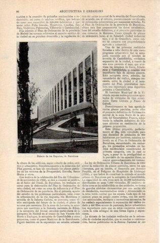 LAMINA V34939: Palacio de los Deportes de Barcelona