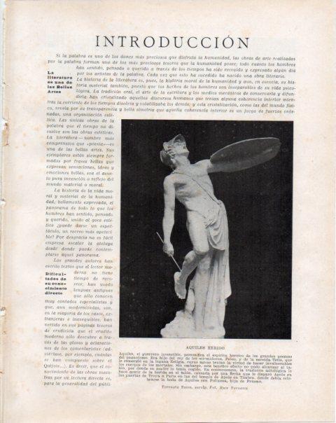LAMINA V34164: Aquiles herido escultura por Torcuato Tasso