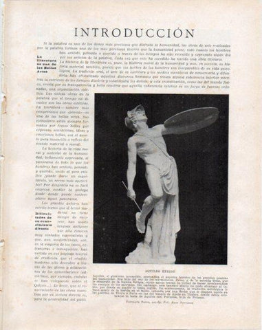 LAMINA V34164: Aquiles herido escultura por Torcuato Tasso
