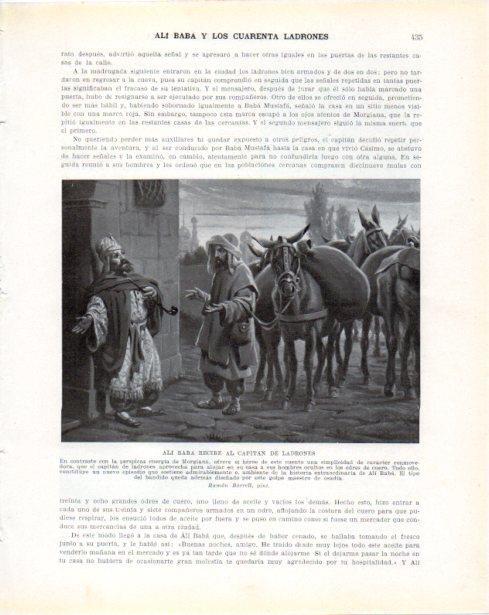LAMINA V34403: Ali Baba recibe al Capitan de Ladrones por Ramon Borrell