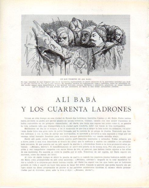 LAMINA V34401: Los ladrones de Ali Baba