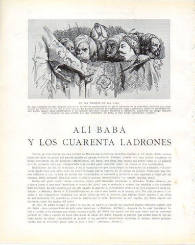 LAMINA V34401: Los ladrones de Ali Baba