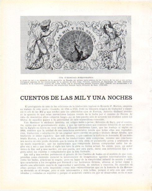 LAMINA V34394: Las mil y una noches ilustracion