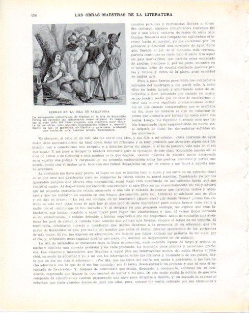 LAMINA V34410: Simbad en la Isla de Sarandira