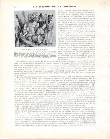 LAMINA V34410: Simbad en la Isla de Sarandira