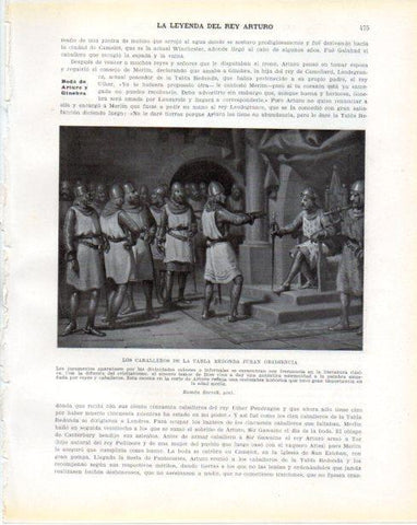 LAMINA V34423: Los caballeros de la Tabla Redonda juran obediencia por Ramon Borrell