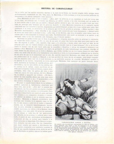 LAMINA V34415: Camaralzaman admira a Badura
