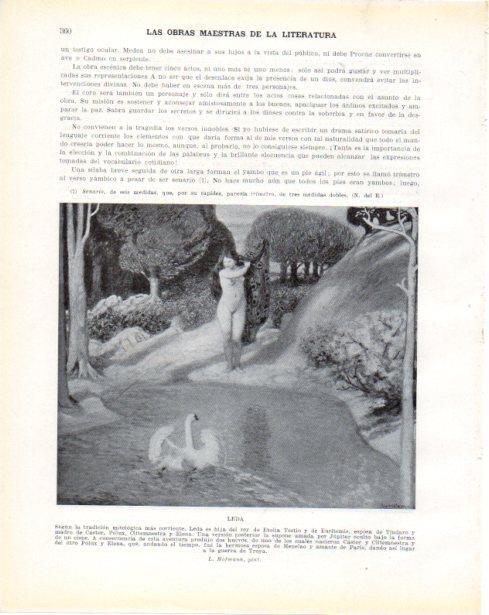 LAMINA V34360: Leda por L. Hofmann