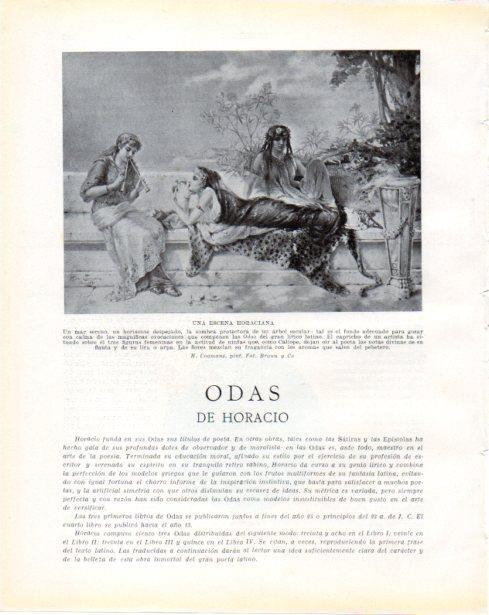 LAMINA V34354: Una escena horaciana por H. Coomans