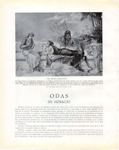 LAMINA V34354: Una escena horaciana por H. Coomans