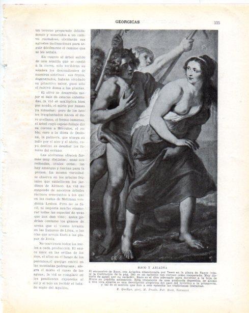 LAMINA V34348: Baco y Ariadna por E. Quellyn