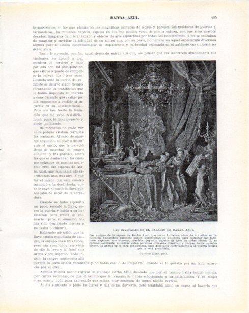 LAMINA V34384: Las invitadas en el palacio de Barba Azul por Gustavo Dore