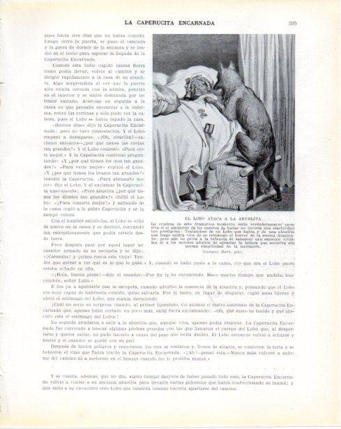 LAMINA V34378: El Lobo ataca a la abuelita por G. Dore