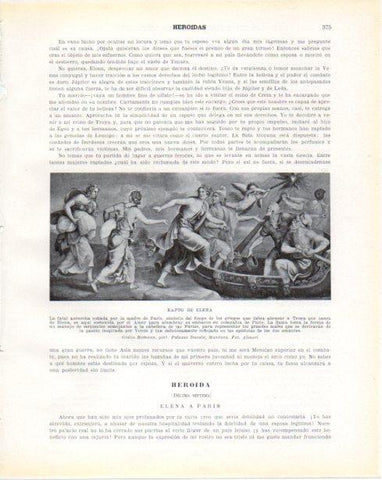 LAMINA V34368: Rapto de Elena por Giuilio Romano