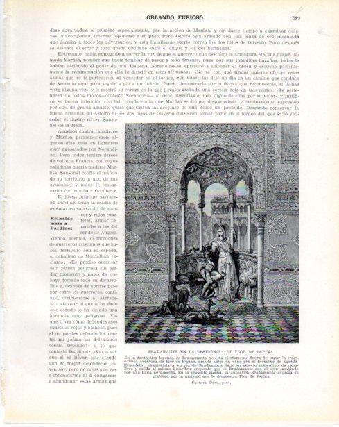 LAMINA V34482: Bradamante en la residencia de Flor de Espina por Gustavo Dore