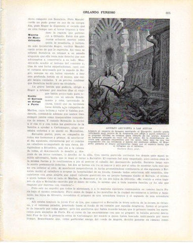 LAMINA V34497: Astolfo ahuyenta a las arpias por Gustavo Dore