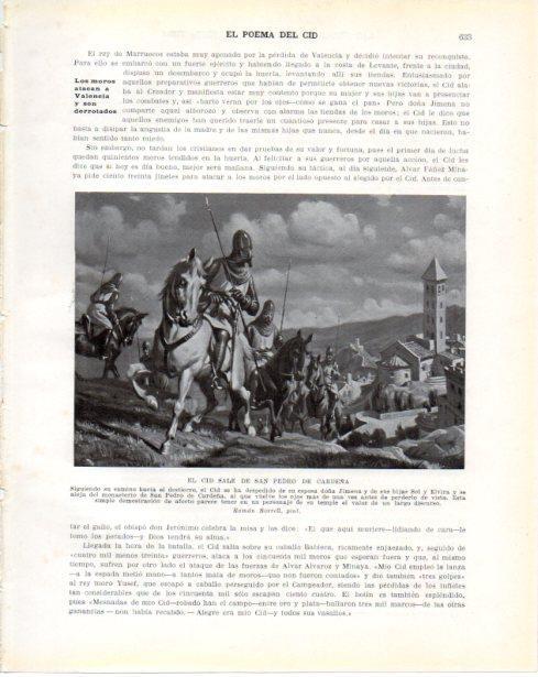 LAMINA V34511: El Cid sale de San Pedro de Cardeña por Ramon Borrell
