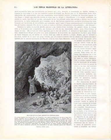 LAMINA V34503: Maugis evoca los espiritus infernales por Gustavo Dore