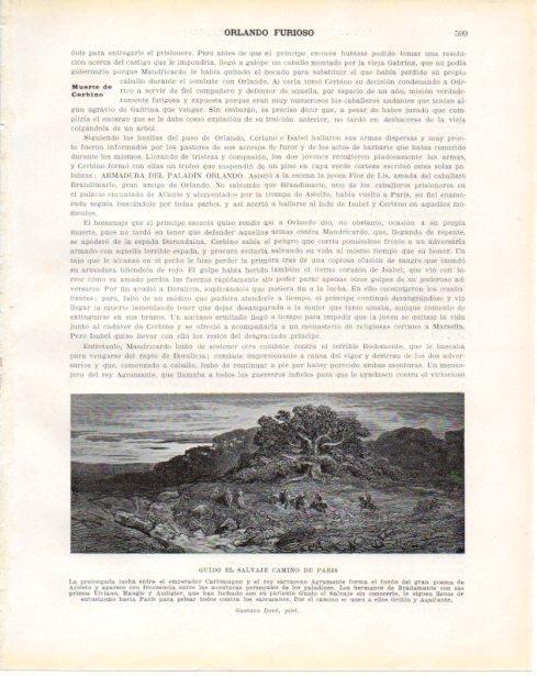 LAMINA V34501: Guido El Salvaje camino de Paris por Gustavo Dore