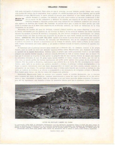 LAMINA V34501: Guido El Salvaje camino de Paris por Gustavo Dore