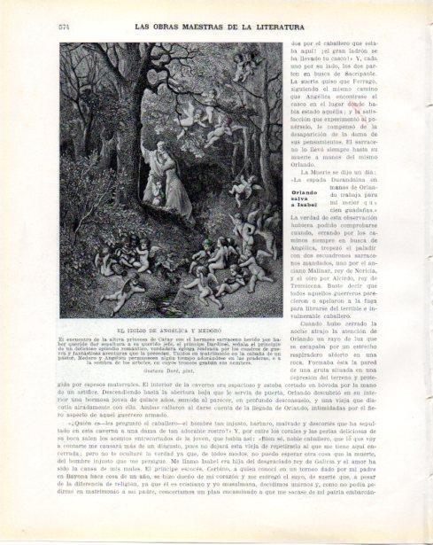LAMINA V34474: El idilio de Angelica y Medoro por Gustavo Dore