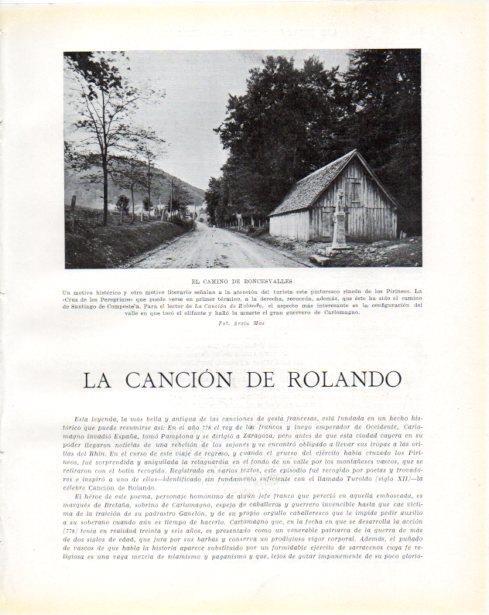 LAMINA V34444: Vista del camino de Roncesvalles
