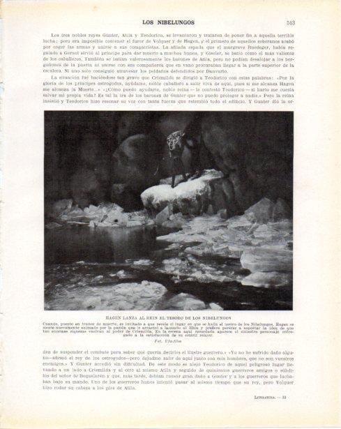 LAMINA V34442: Hagen lanza al Rhin el tesoro de los Nibelungos fotograma de Ufa-film