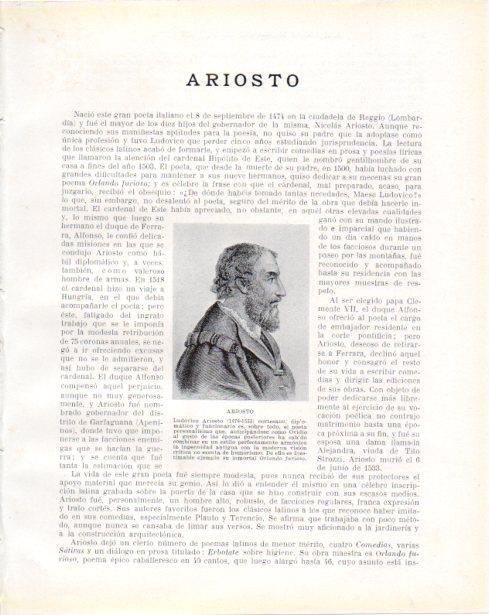 LAMINA V34452: Ludovico Ariosto