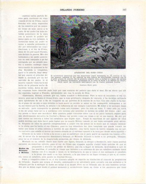 LAMINA V34471: Aparicion del Ogro Ciego por Gustavo Dore