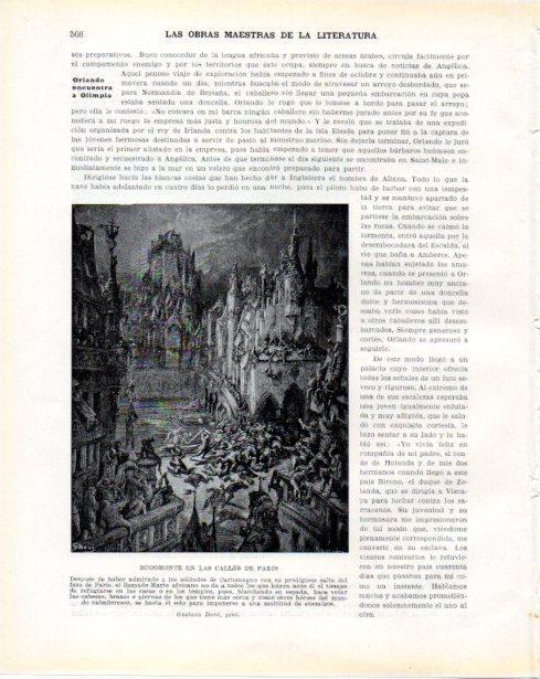 LAMINA V34470: Rodomonte en las calles de Paris por Gustavo Dore