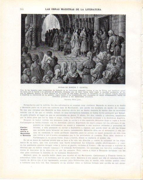 LAMINA V34459: Bodas de Bireno y Olimpia por Gustavo Dore