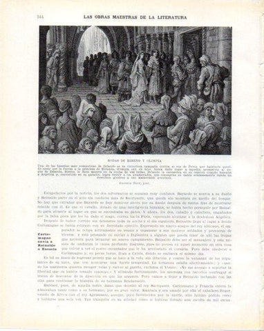 LAMINA V34459: Bodas de Bireno y Olimpia por Gustavo Dore