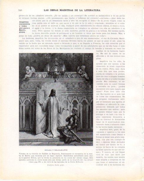 LAMINA V34455: Melisa y Bradamante por Gustavo Dore