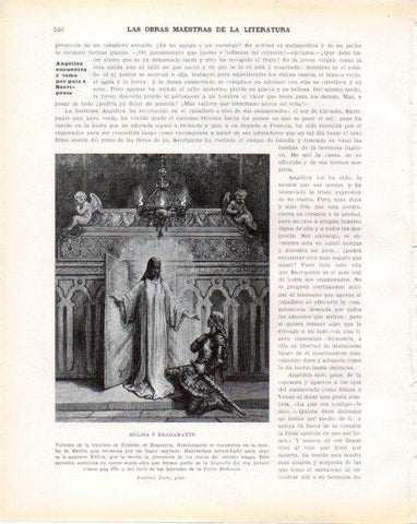 LAMINA V34455: Melisa y Bradamante por Gustavo Dore