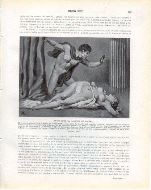 LAMINA V34220: Edipo ante el cadaver de Yocasta por Bocquet