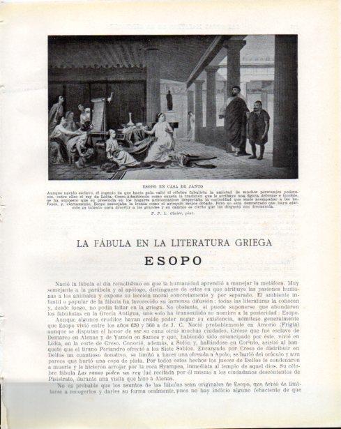 LAMINA V34246: Esopo en casa de Janto por P. P. L. Glaize