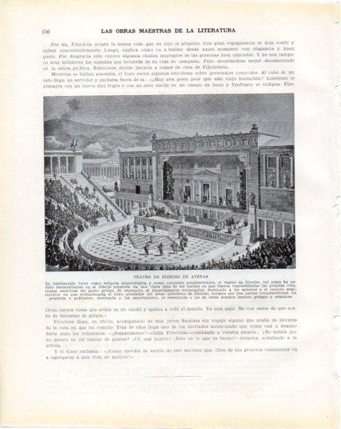 LAMINA V34245: Teatro de Dionisio en Atenas ilustracion
