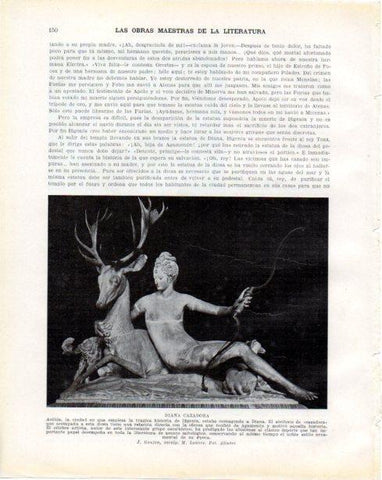 LAMINA V34242: Diana cazadora escultura por J. Goujon
