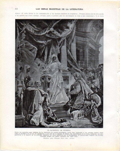 LAMINA V34239: El sacrificio de Ifigenia por Deshais