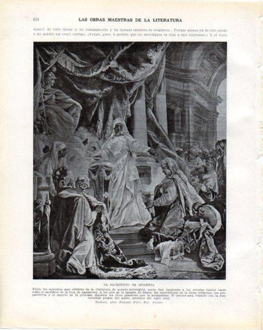 LAMINA V34239: El sacrificio de Ifigenia por Deshais