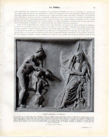 LAMINA V34207: Ulises consulta a Tiresias, Museo del Louvre