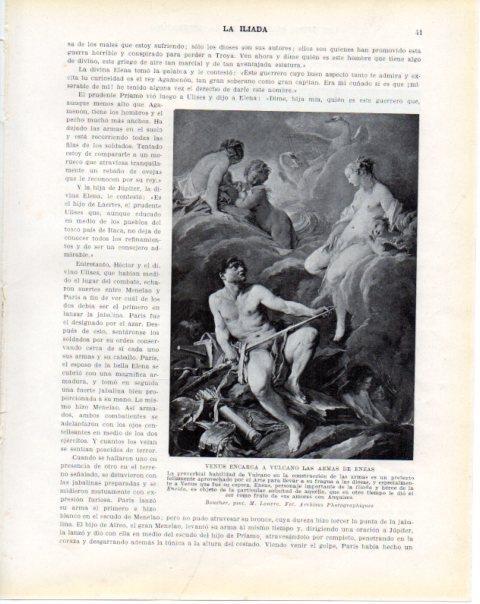 LAMINA V34182: Venus encarga a Vulcano las armas de Eneas por Boucher