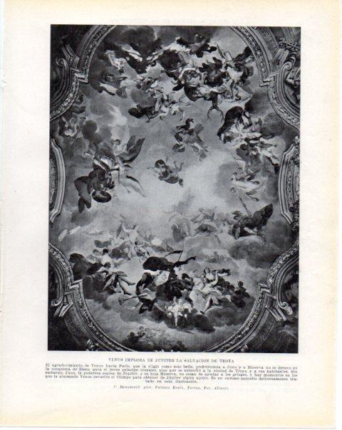 LAMINA V34181: Venus implora de Jupiter la salvacion de Troya por C. Beaumont