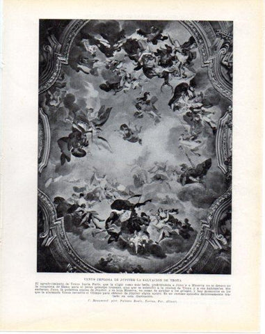 LAMINA V34181: Venus implora de Jupiter la salvacion de Troya por C. Beaumont